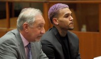 Chris Brown at Los Angeles Superior Court on March 20, 2015.