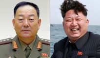 Kim Jon Un and Hyon Yong Chol